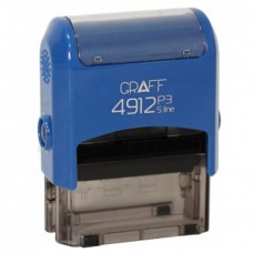 Оснастка пласт. д / штампа "GRAFF" 47 * 18 мм / G4912_P3 (019) / синяя