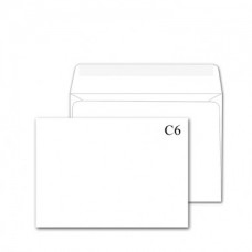 Конверт папер. С6 склас /1044-1040/ 114*162мм білий (уп. 1000шт)